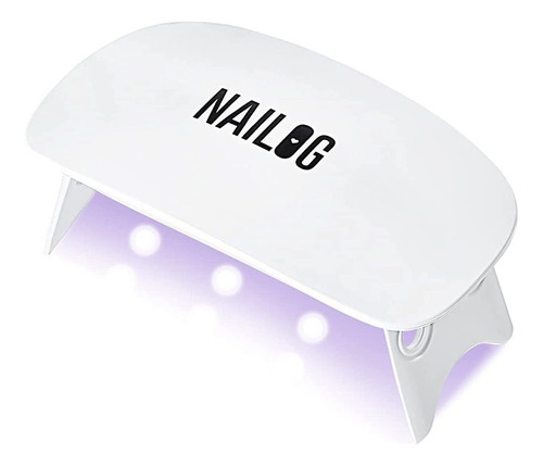 Nailog Uv Led Lámpara De Uñas, Mini Luz Uv De 6w Con Cable U