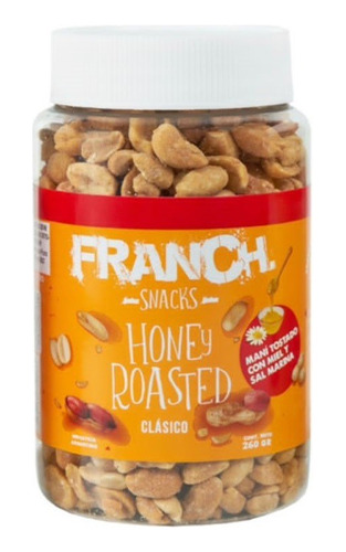 Maní Tostado Franch Honey Roasted Sabor Clásico 1 X 260gr