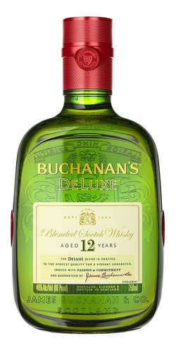 Whisky Buchanans 12 Anos 1l Orginal + Nf + Ipi