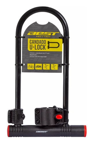 Candado U-lock Best 32cm De Diámetro 12mm De Ancho