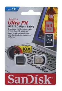 Sandisk Ultra Fit Cz43 64gb Usb 3.0 Flash Drive