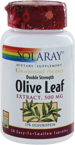 Hoja De Olivo 30cap Solaray - Unidad a $6811