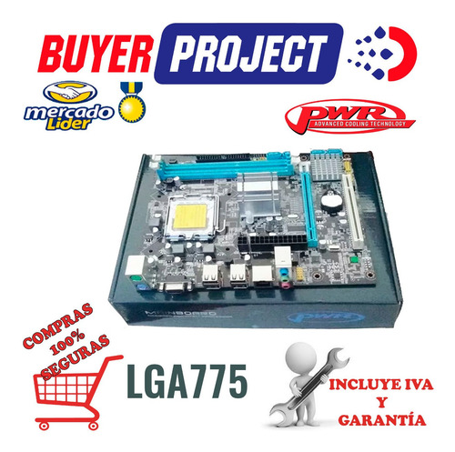 Mainboard Pwr Intel G41 Lga775 Ddr3 Video Vga Pci Ps2 Lan