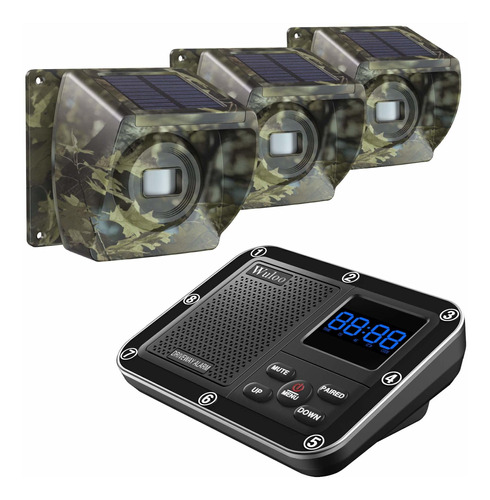 Solar Driveway Alarm Wireless Outside 1800ft Range Alert