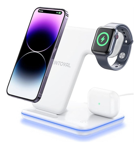 Charging Station For iPhone Iwatch AirPods 3 In Wireless Cha