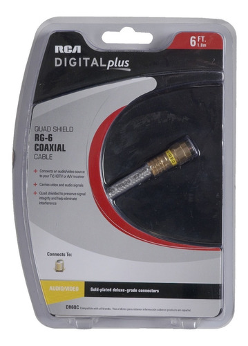 Cable Coaxial Audio Digital De Alta Calidad 1.8 Metros