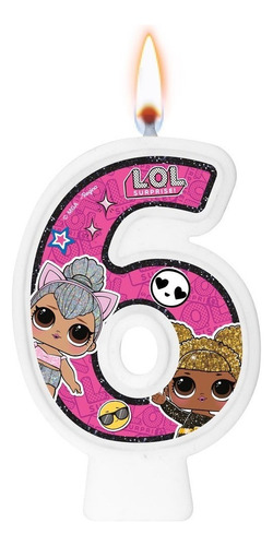 Vela Boneca L.o.l. Surprise - Número Bolo Aniversário