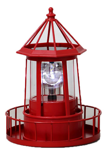 Faro Led Solar Giratorio Ip66 Impermeable Para Jardín (rojo)