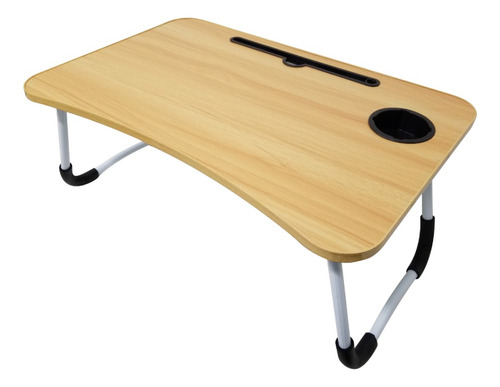 Mesa Plegable Para Notebook Hasta 35kg Mdf Aluminio 60x40x26