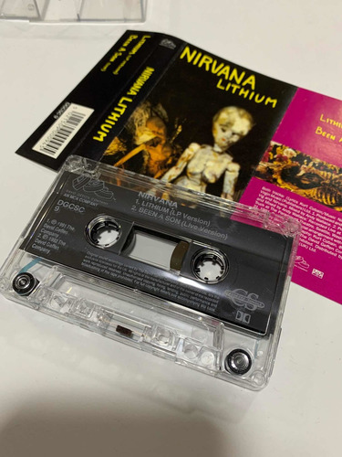 Nirvana - Lithium - Cassette - K7 Single - Extremamente Ra