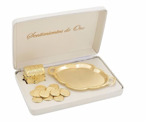 Arras De Matrimonio Chapa De Oro Monedas Centenario - 259