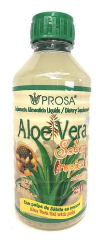 Aloe Vera Líquido Sabor Tropical 1 Lt Prosa Sabor Sin sabor