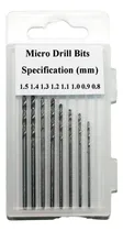 Comprar Set 8 Micro Mechas Para Taladros Brocas 0,8mm A 1,5mm