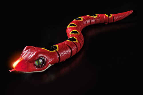 Zuru Robo Alive Slithering Snake Series 3 Serpiente Robótica Color Rojo Personaje Robotic Snake