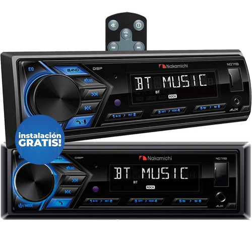 Stereo Bluetooth Usb Am Fm Nakamichi Simple Din Instalado