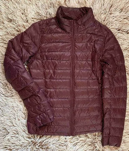 Chamarra De Pluma Delgada Uniqlo Sin Gorro Mujer Talla Xs