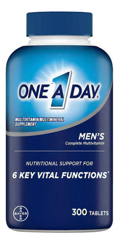 Multivitamínico Hombres One A Day Mens 300 Tb Bayer Vitamina Sabor Neutro