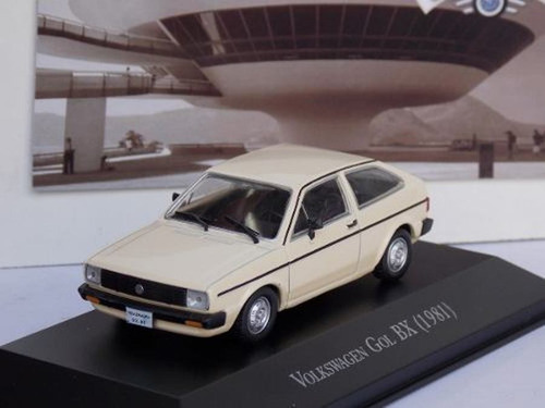 Imagem 2 de 4 de Miniatura Vw Gol 1980 Escala 1/43 Carros Inesqueciveis
