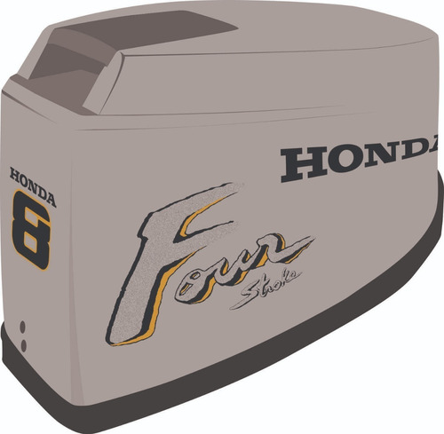 Adesivo Faixa Motor De Popa 8 Four Honda Hp