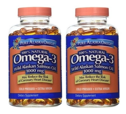 Pure Alaskan Salmon Oil Omega 3 Aceite De Salmon 2000mg 360c