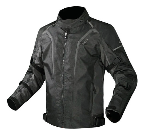 Campera Ls2 Sepang Man/negro Con Gris/con Protecciones