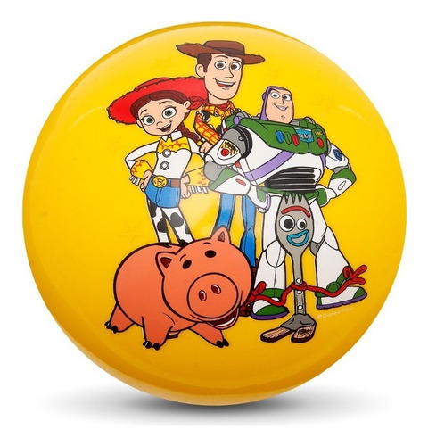 Pelota Recreativa Toy Story Personajes Amarillo Color Dorado