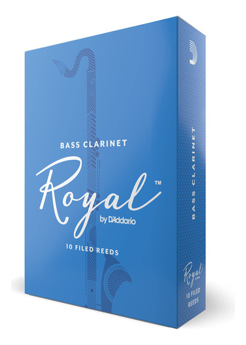 Royal Bass - Caas Para Clarinete, Fuerza 2.5, Paquete De 10