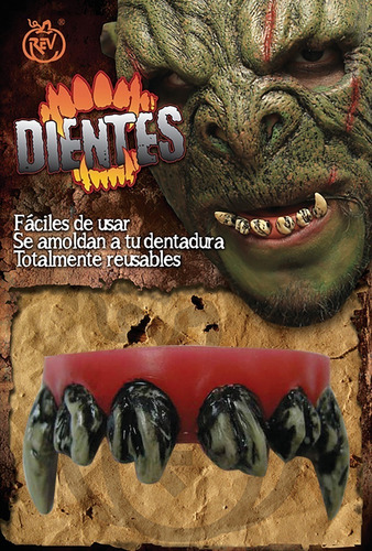 Accesorio De Dientes Orco Para Fiestas Halloween