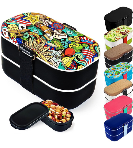 Lonchera Bento Hämtmat® Mejorada, Todo En Uno: 2 Alimentos C