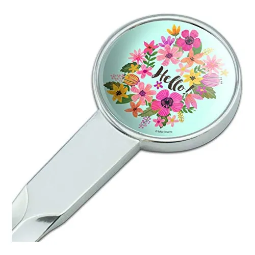 Abre Clásico Palabra Hello Y Flores Bonitas, De Me...