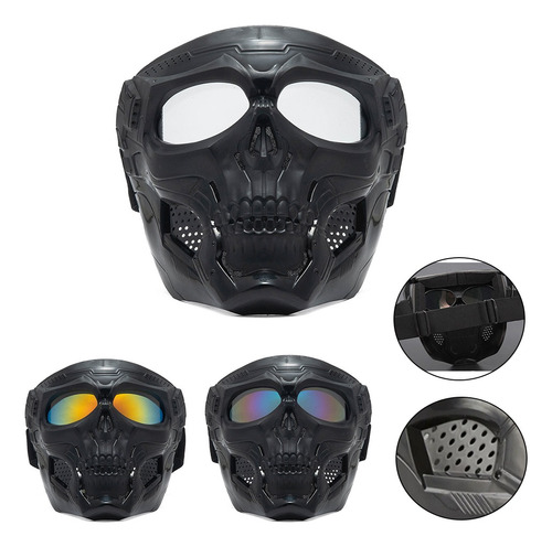 Mascara Skull Careta Casco Tactico Gotcha Airsoft Halloween