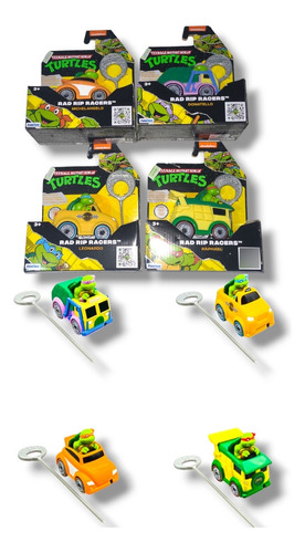 Auto Tortugas Ninjas Rad Rip Con Lanzador Original 