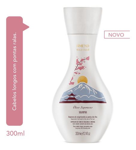 Amend Kit Millenar Óleos Japonese 4 Produtos + Seca Sem Friz