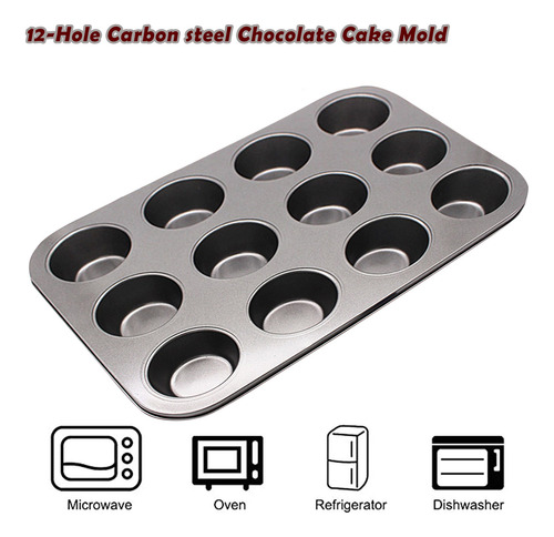 Medio Molde De Acero Al Carbono De Alta Calidad, Para Cupcak