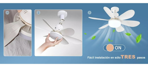 2 Ventilador De Techo Con Luz, E26/e27 Ventiladores Mayoreo