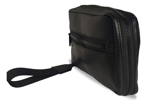 Porta Pasaporte Negro Liso