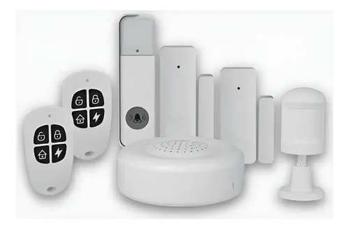 Kit Alarme Residencial Inteligente Gmart Branco