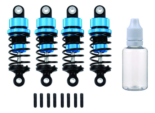 Set 4 Amortiguadores Aluminio Para Tamiya Tt01 / Tt02 3r