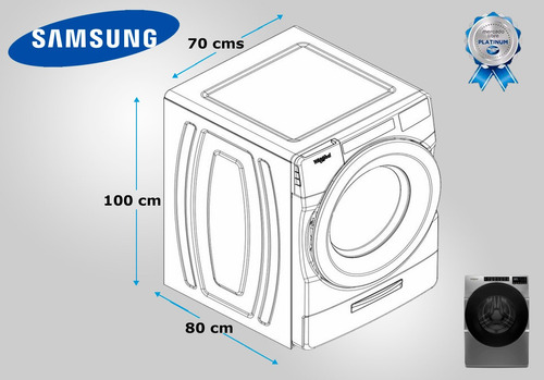Loneta Lavasecadora Samsung 18/10kg Wd18t6000gp/ax Cierres