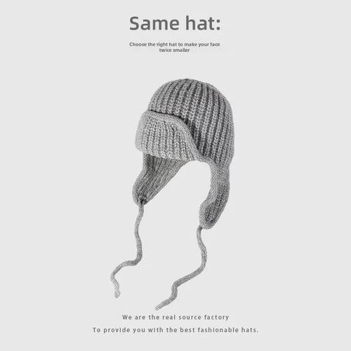 Gorro Cálido De Punto Para Invierno, Unisex, De Color Liso,
