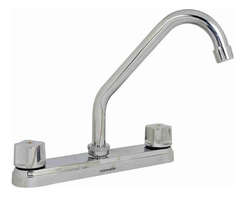 Grifo Mezclador Doble Comando Para Fregadero Fontanery