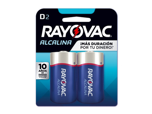 Pilas Alcalinas Tipo D Rayovac Grandes Blister 813-2