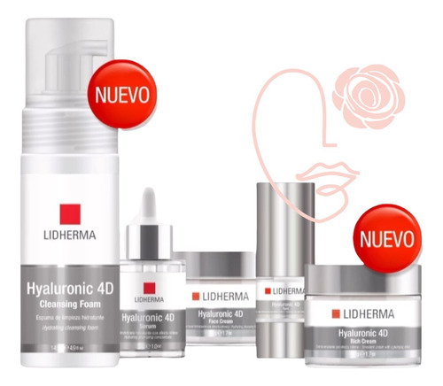 Kit Hyaluronic 4d Rutina Completa 5 Productos Lidherma