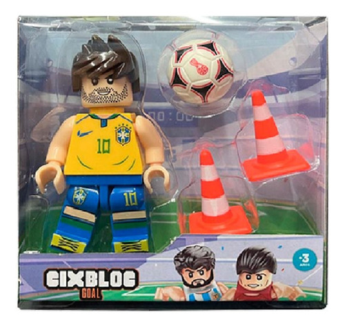 Muñecos Articulados Jugadores De Futbol Con Acc Brasil