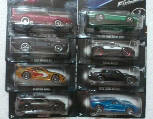 Hot Wheels Rapido Y Furioso Set 8 Carros 2015 Fast & Furious