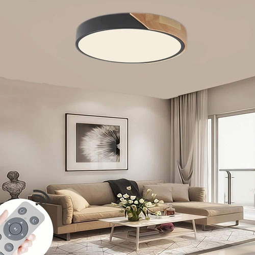 Lámpara De Techo Led 24w Redonda Para Interior Luz Cálida