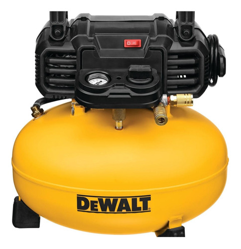 Compresor de aire mini eléctrico portátil DeWalt DWFP55126 monofásico 22.7L 9hp 120V 60Hz amarillo