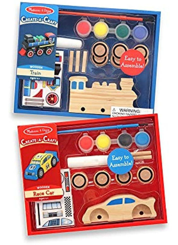 Melissa - Doug Decora Tu Propio Tren De Madera Y Kits De Art