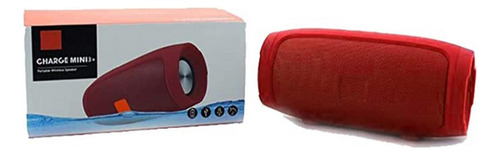 Alto-falante USB Sd Charge Mini 3+ Bluetooth, cor vermelha