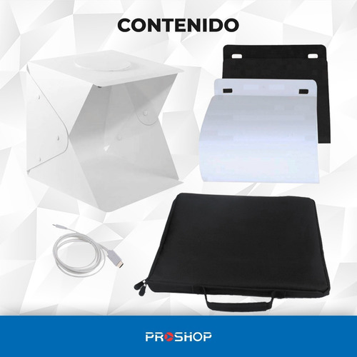 Imagen 10 de 10 de Caja De Luz Light Box Soft Box Led 40x40 Fotografia Plegable